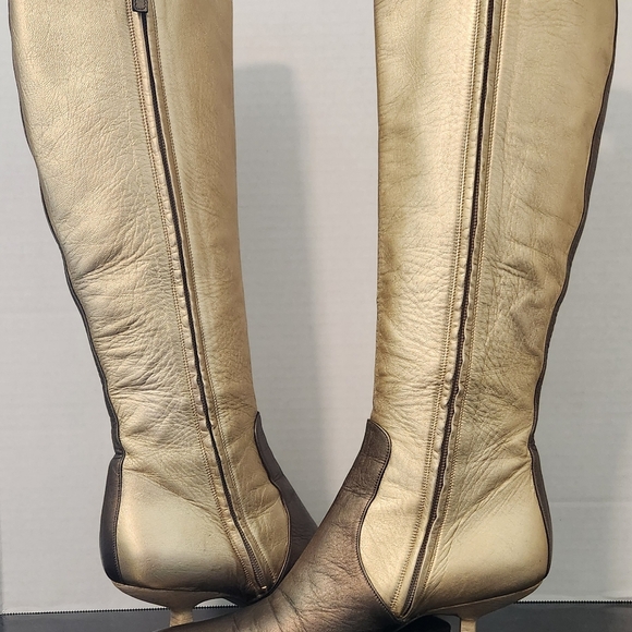 Gucci Tom Ford FW 2000 Knee High Golden Boots. Vintage. - Picture 3 of 8